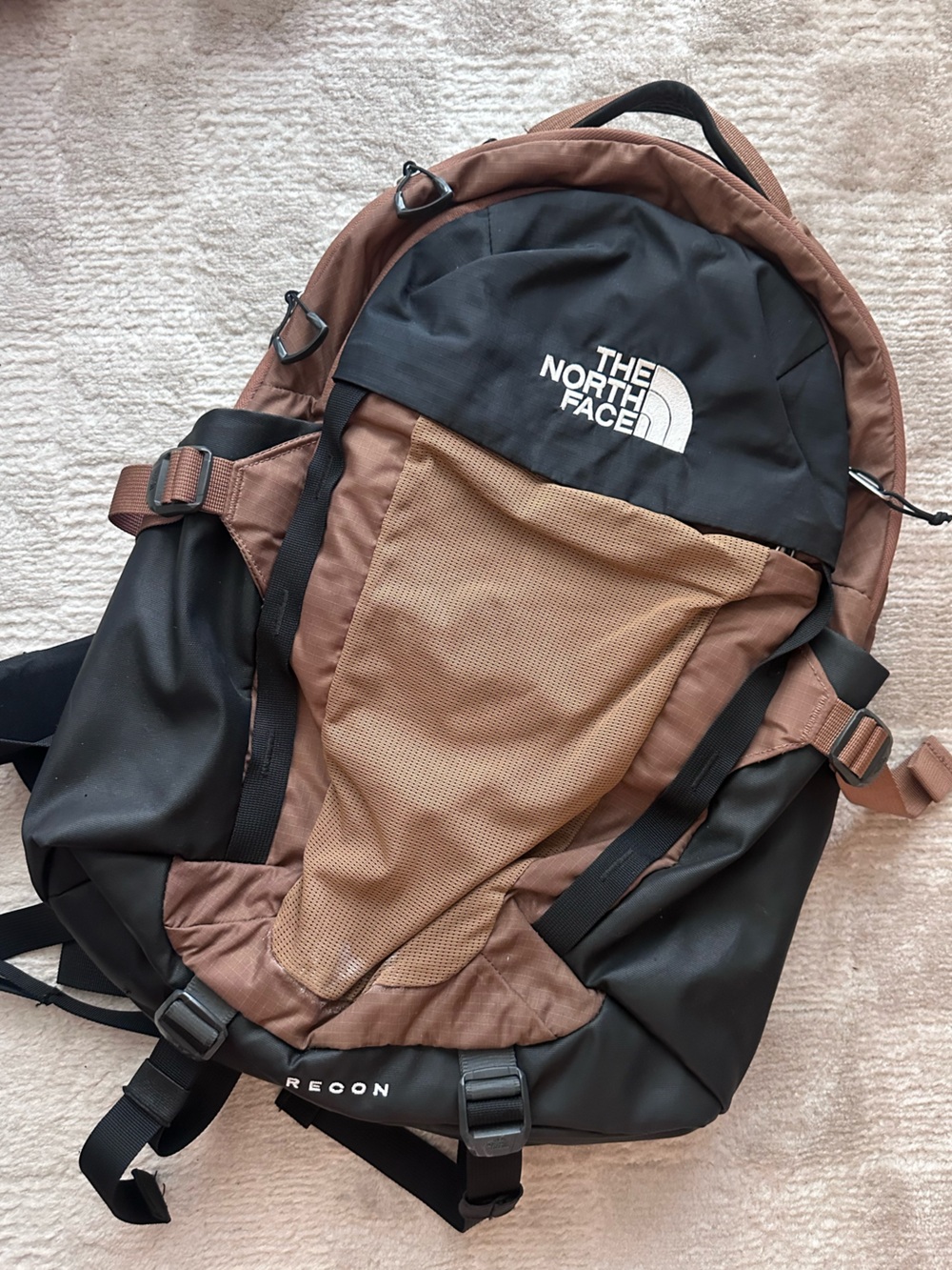 The North Face Black and Brown Men's Backpack